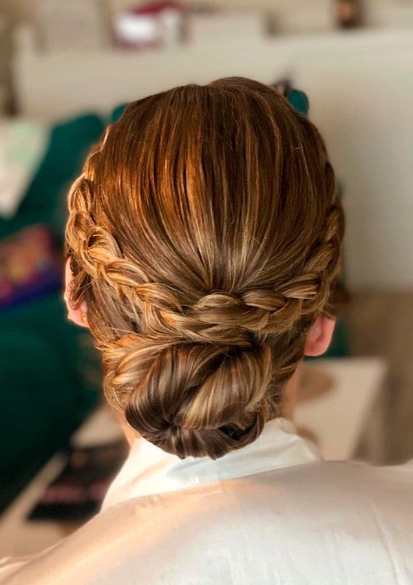 Recogido de novia con trenzas, de MG Beauty