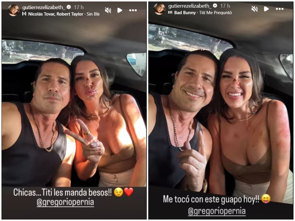 Elizabeth junto a Gregorio Pernia, su compañero en 'Sin Senos Sí Hay Paraíso'.