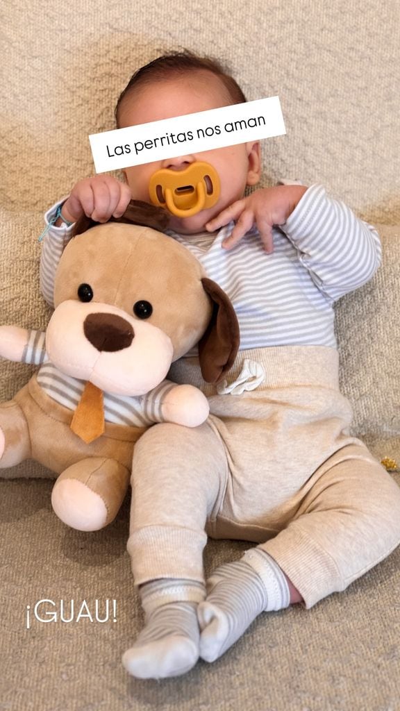 Así luce Ferrán, el hijo de Sofía Rivera Torres y Eduardo Videgaray, a dos meses de su nacimiento