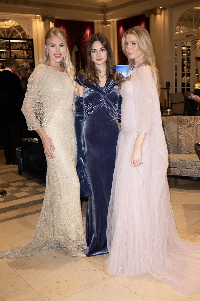 Las princesas Maria Carolina y Eulalia con la princesa Weronika Lubomirski-Kulczyk 