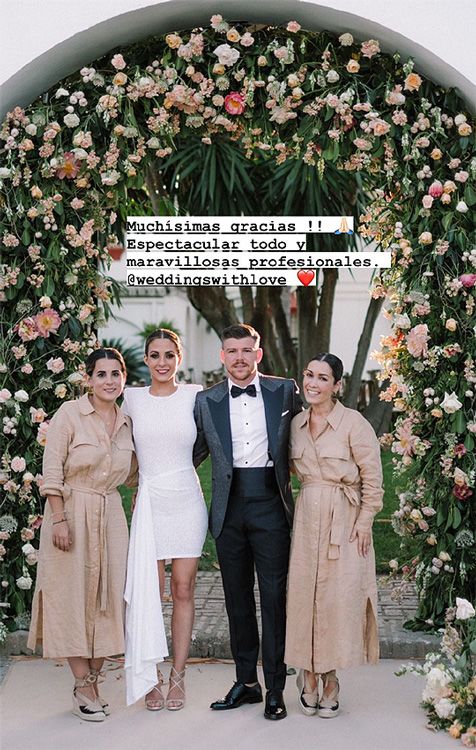 Alberto Moreno y Lilia Granadilla con sus wedding planners