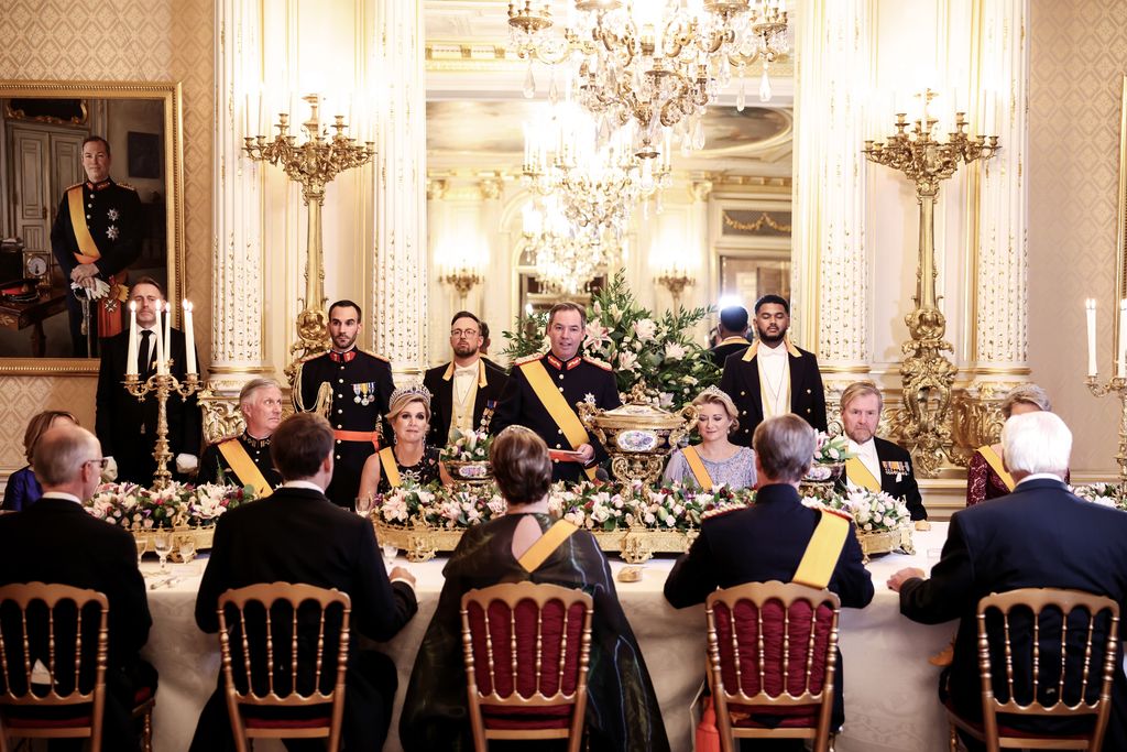 La cena de gala en el Palacio Gran Ducal de Luxemburgo