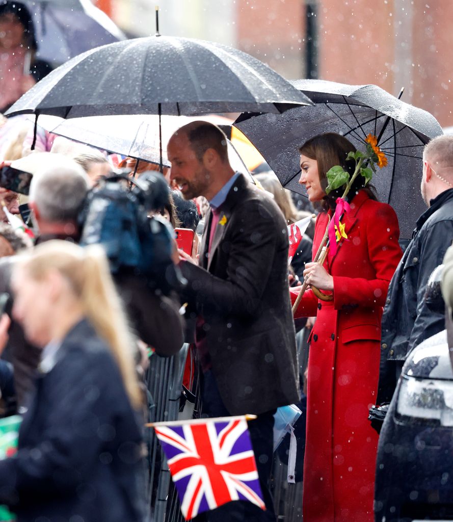 La princesa de Gales y el príncipe William en Gales, 2024.