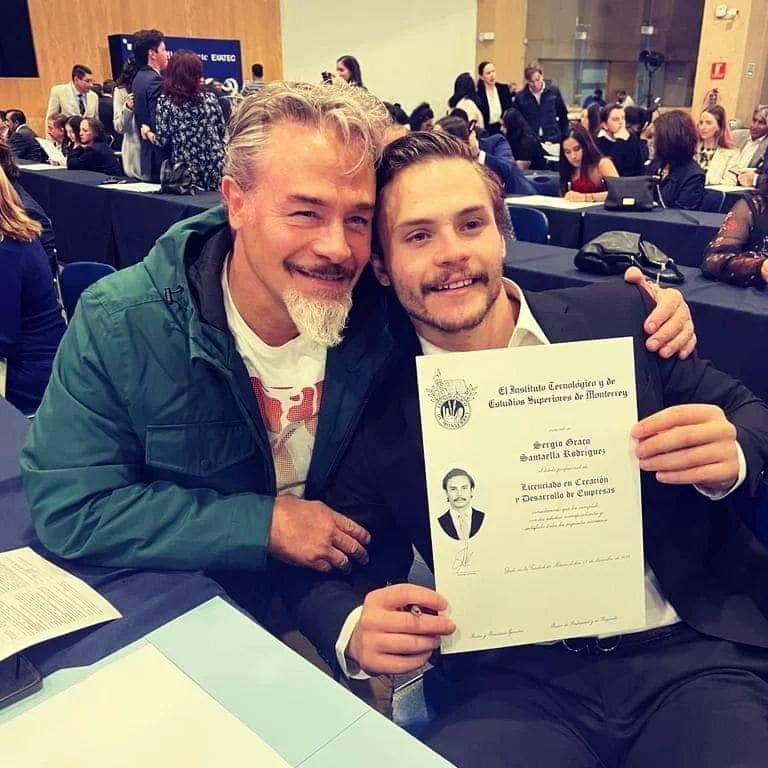 Sergio Sendel y su hijo Graco