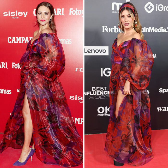 Paula Echevarría y Sara Fructuoso con el mismo vestido