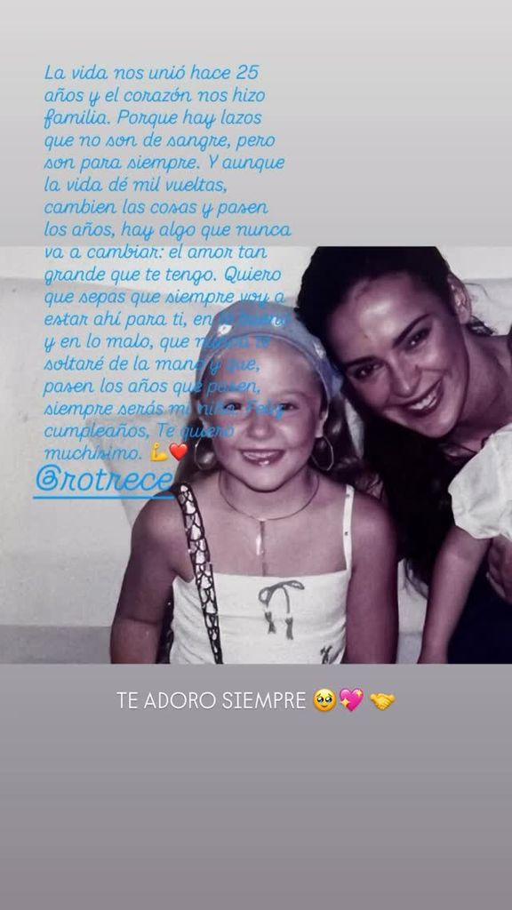 La felicitación de cumpleaños de Olga Moreno a Rocío Flores
