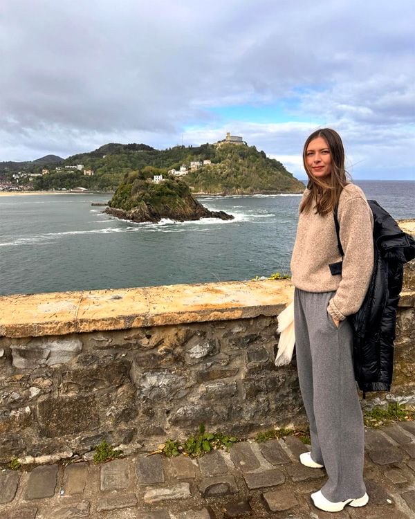 María Sharapova en la costa vasca