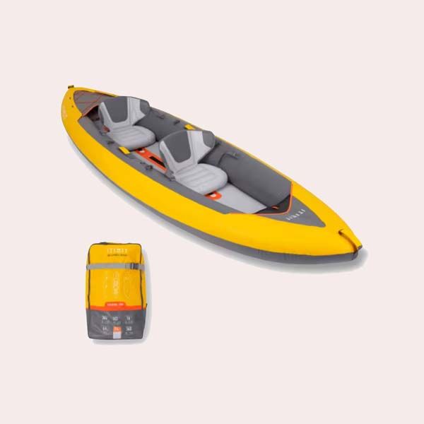 Kayak canoa hinchable travesía X100+ de Decathlon