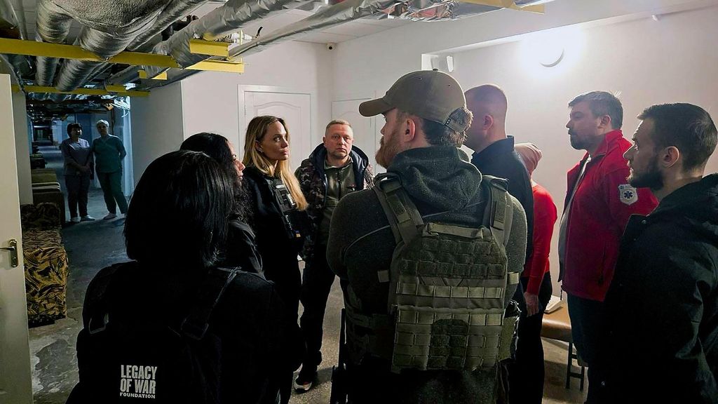 Angelina Jolie en Ucrania