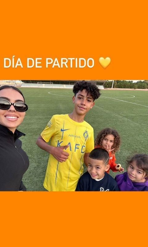 Georgina Rodríguez y sus hijos
