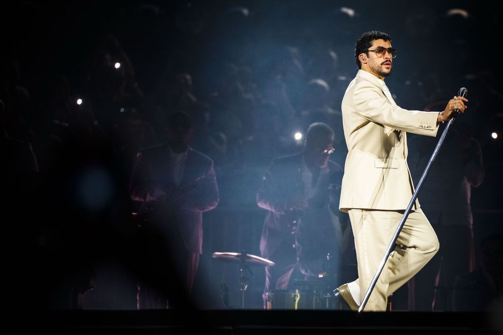 Bad Bunny en uno de sus conciertos