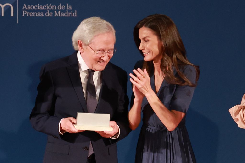 La reina Letizia junto a Fernando Ónega