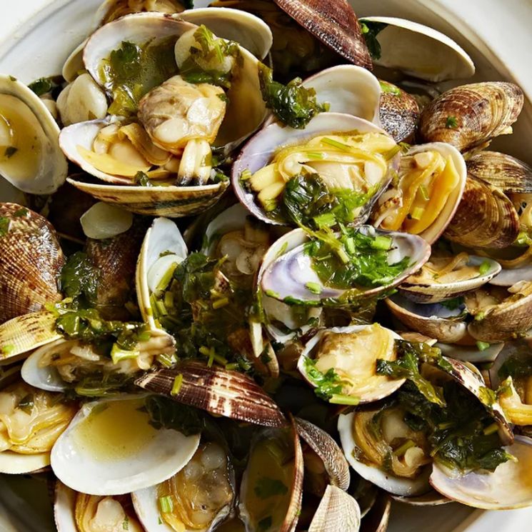 Almejas a la portuguesa.