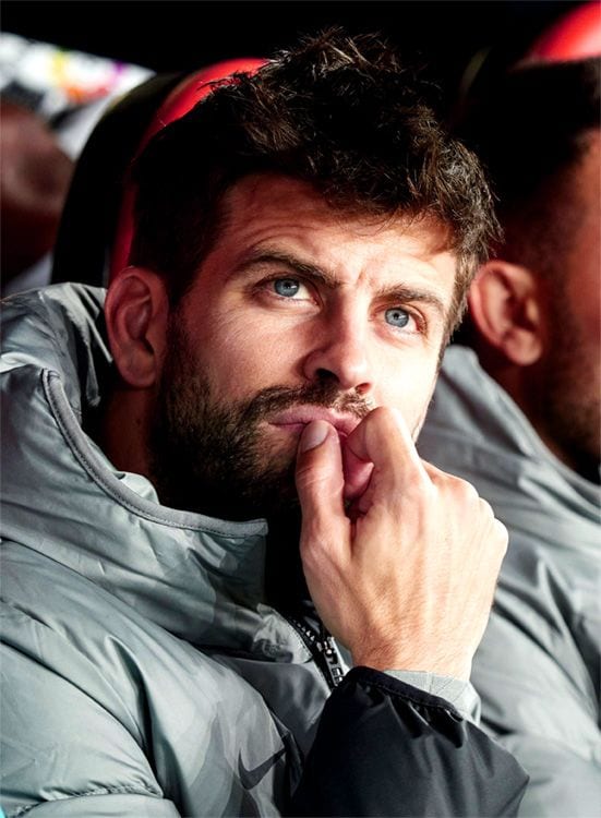 Piqué, pensativo