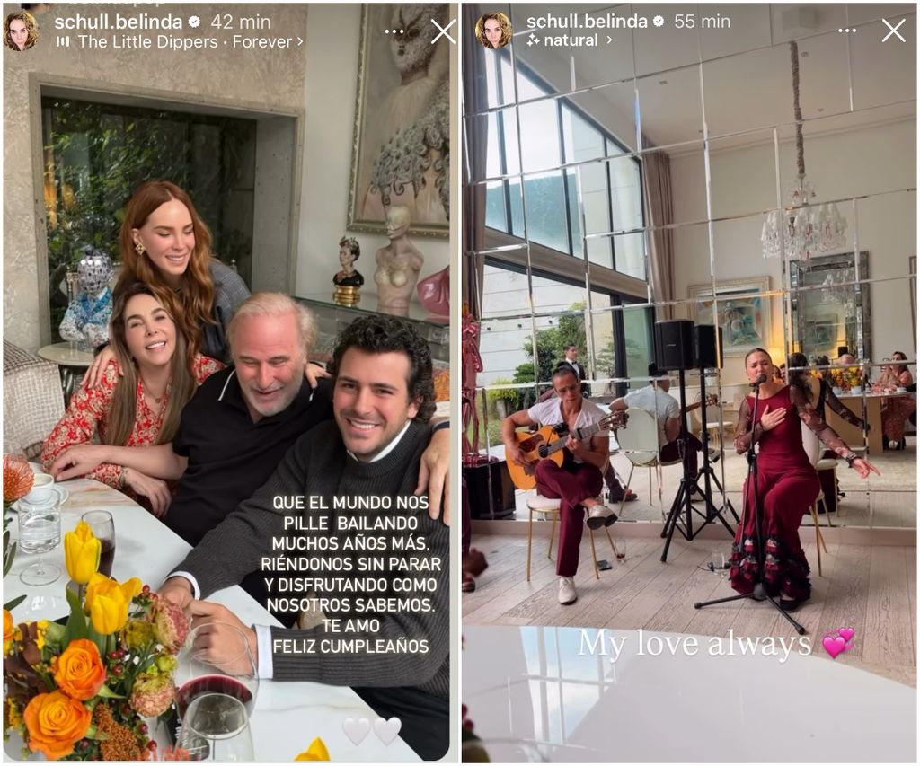 La madre de Belinda le dedicó unas lindas palabras a su esposo en su cumpleaños.
