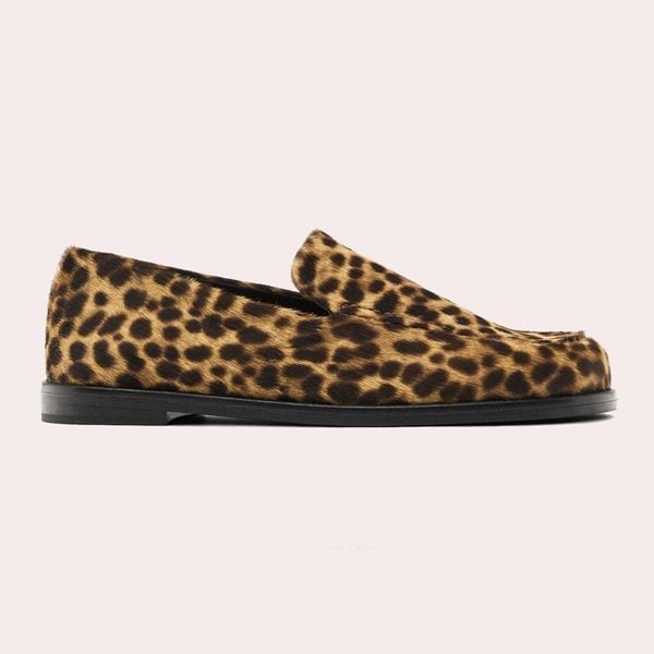 Mocasín estampado leopardo Massimo Dutti