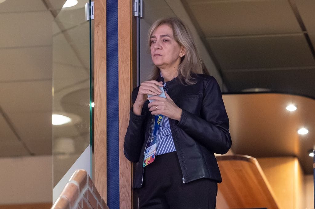 La infanta Cristina en el debut de Pablo Urdangarin con los Hispanos
