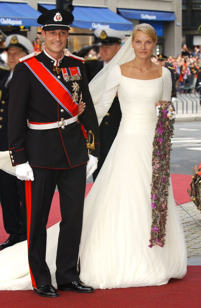 Boda de Haakon de Noruega y la princesa Mette Marit el 25 de agosto de 2001 en Oslo 