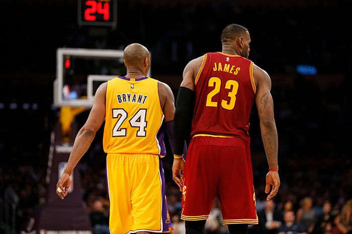 LeBron James y Kobe Bryant