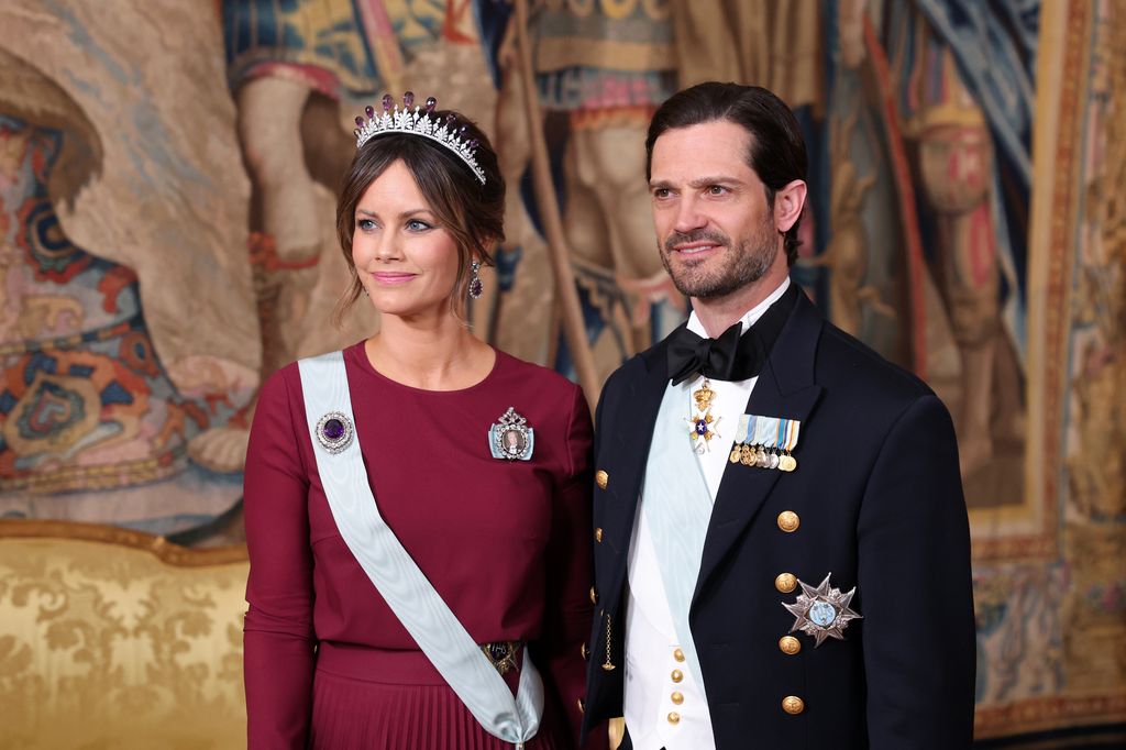 El príncipe Felipe junto a la princesa Sofía de Suecia
