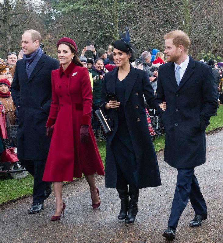 Meghan Markle y el príncipe Harry con el príncipe Guillermo y Kate Middleton 