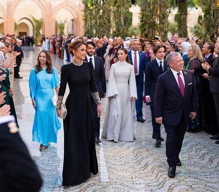 Abdalá y Rania de Jordania con sus hijos