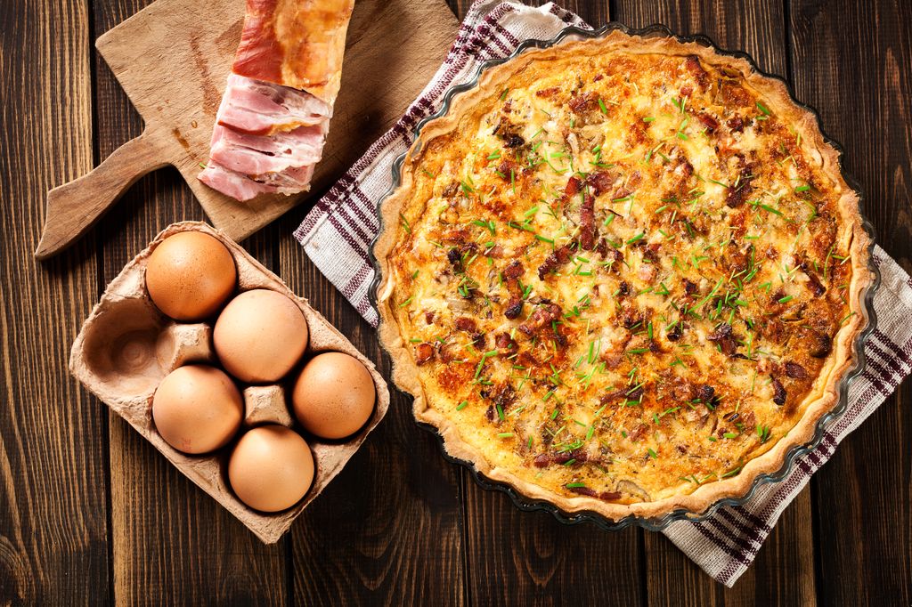 Quiche Lorraine tradicional.
