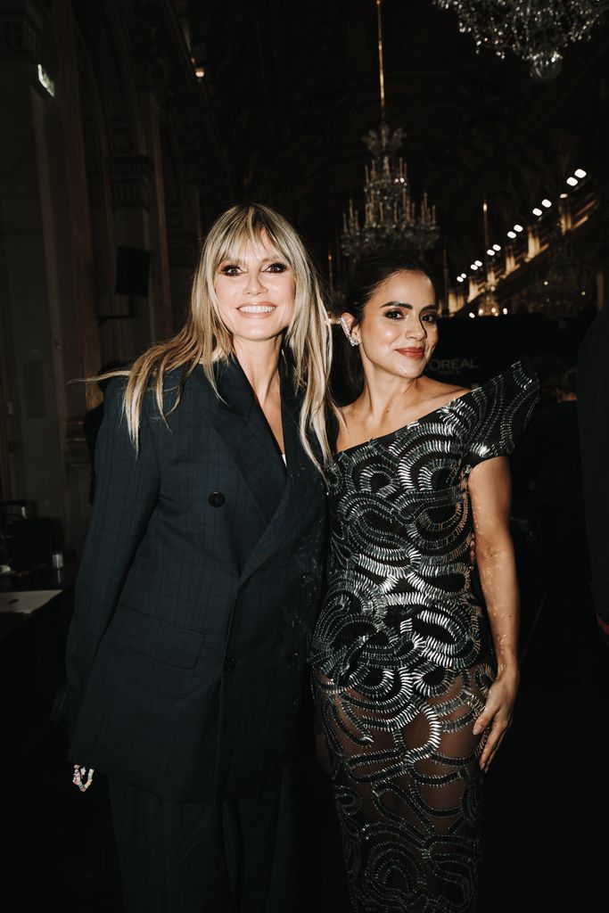 Samadhi con la reconocida modelo Heidi Klum.