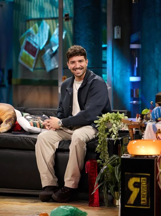 Pablo Aborán, durante su visita a La Revuelta.