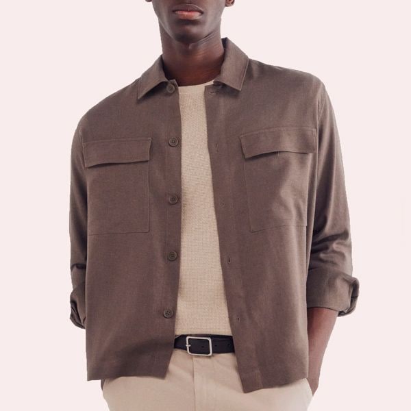 Sobrecamisa lino viscosa