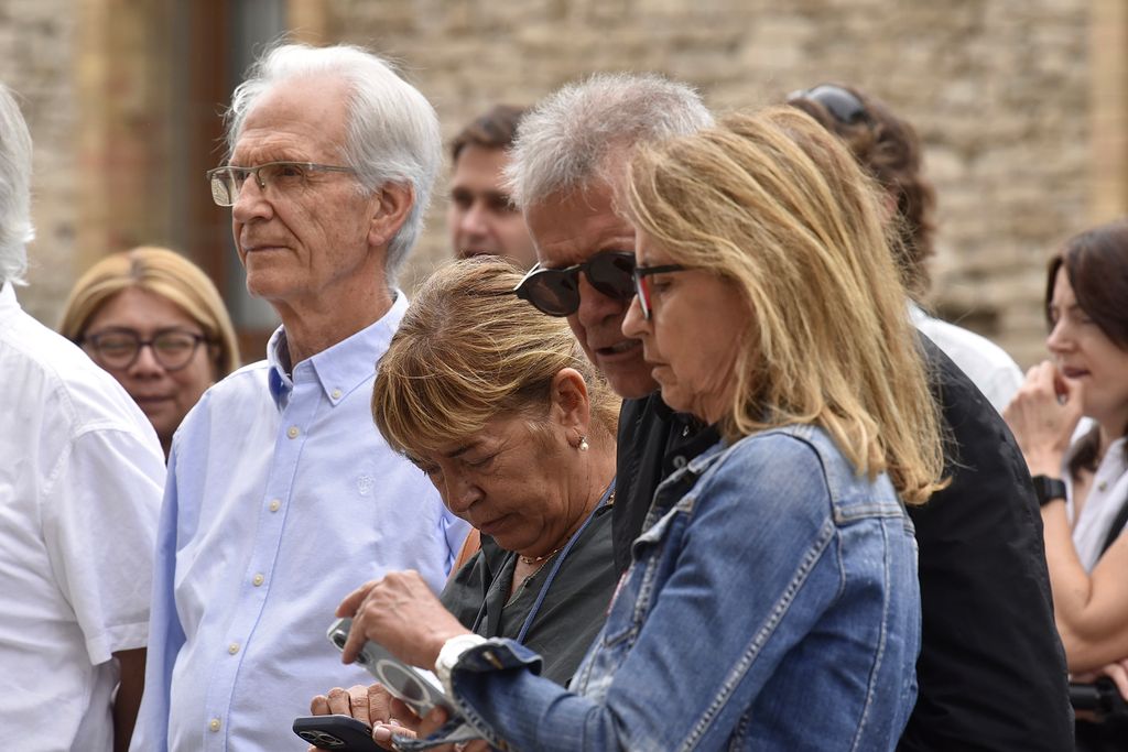 Joan y Montserrat, padres de Gerard Piqué, en el funeral