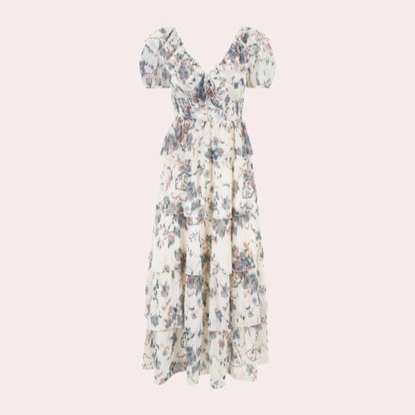 vestido flores largo