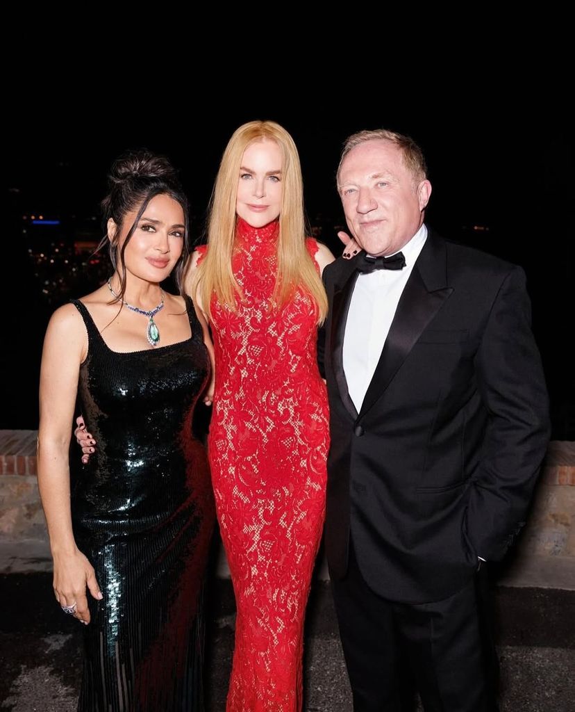 Salma Hayek, Nicole Kidman y Francois-Henry Pinault
