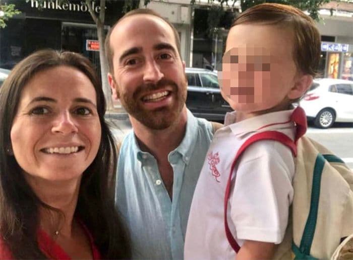 Inés Bellido con su familia