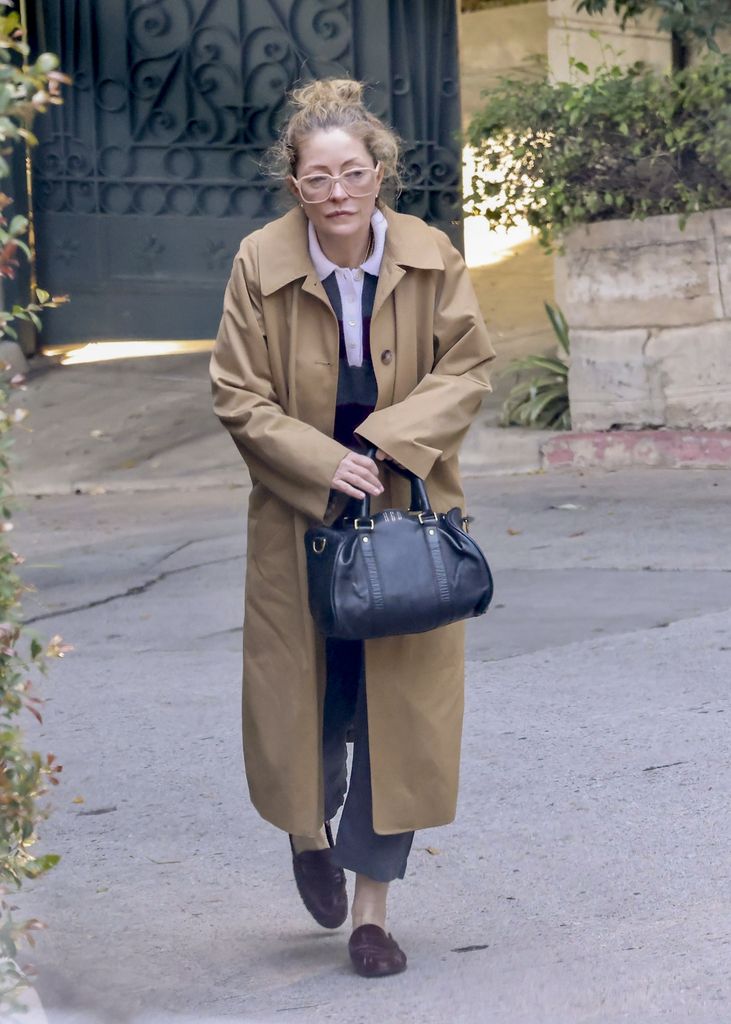 Captada un día después de la muerte de de Dane, Rebecca Gayheart lucía visiblemente triste.
