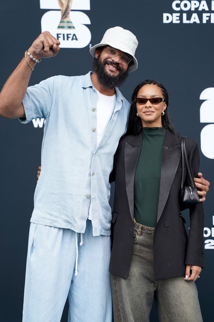 El exbasquetbolista profesional Joakim Noah y la modelo Lais Ribeiro.