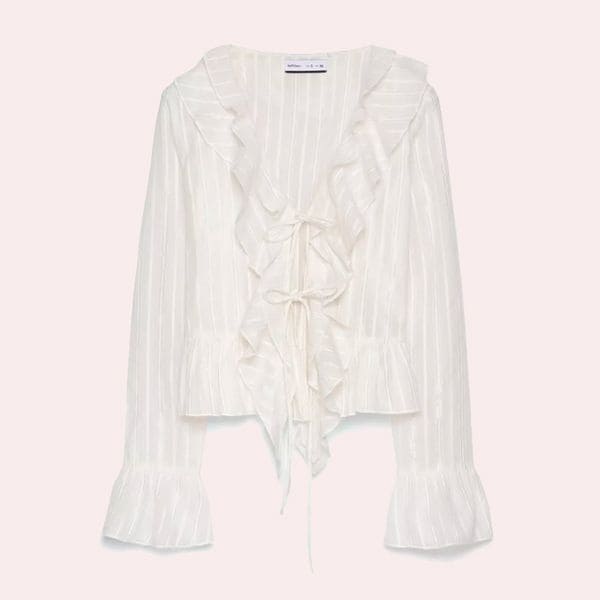 Camisa blanca de volantes de Lefties