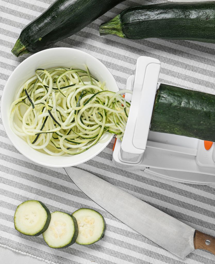 El espiralizador, un gadget ideal para hacer 'espaguetis' de calabacín.