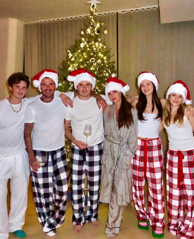 La familia Beckham