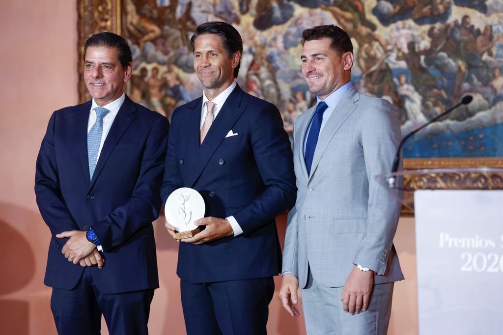 Iker Casillas y Fernando Verdasco durante la entrega de los premios SIE el 15 de junio de 2026