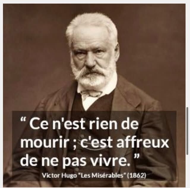 Arnaud Denis eligió esta cita de Victor Hugo para despedirse en sus redes sociales: "Morir no es nada; lo terrible es no vivir"