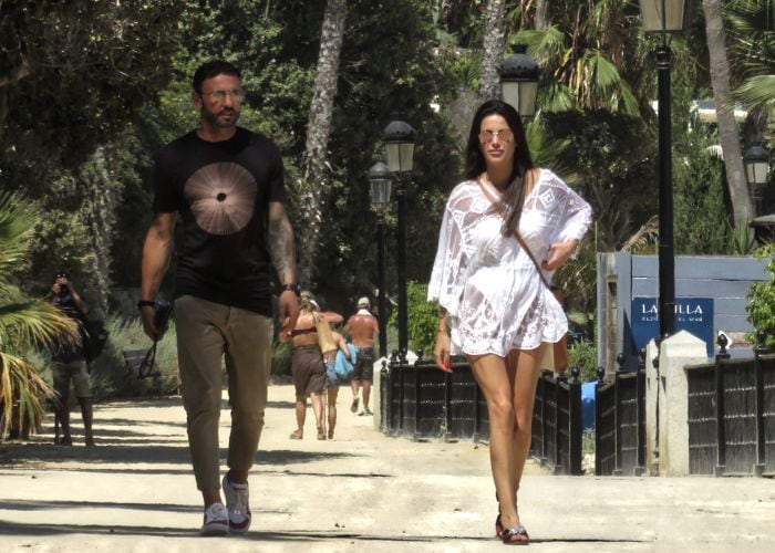 Carla Barber y Joseph Rodríguez, padre de sus hijos Bastián y Bosco
