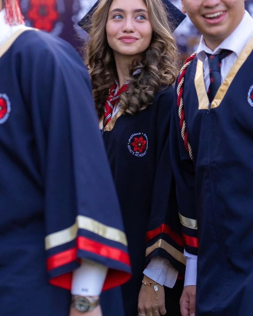 La princesa Jalila Bint Ali  en su graduación