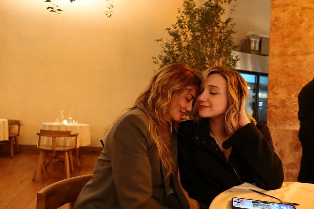 Andrea Legarreta y su hija Nina