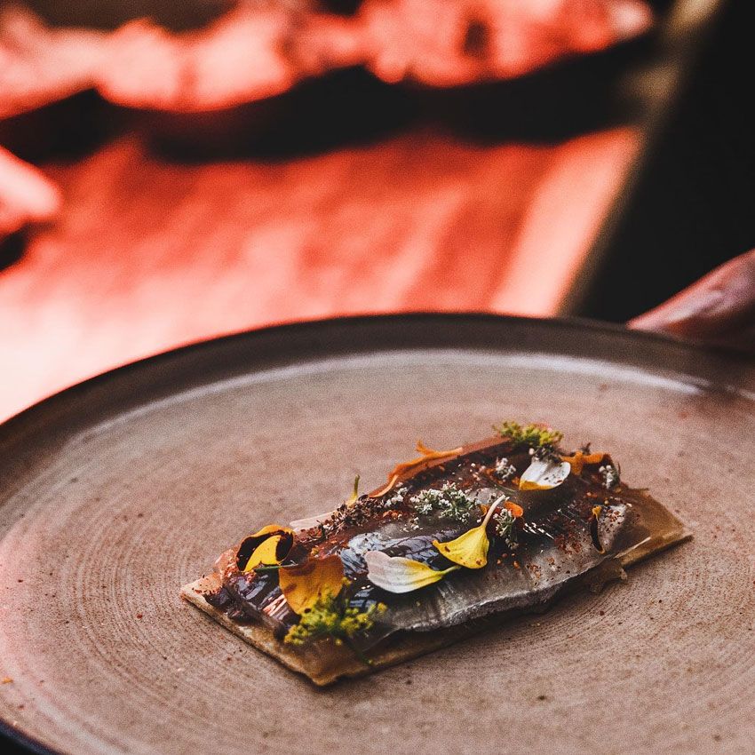 Gastronomía del restaurante Epoq en Biarritz, Francia