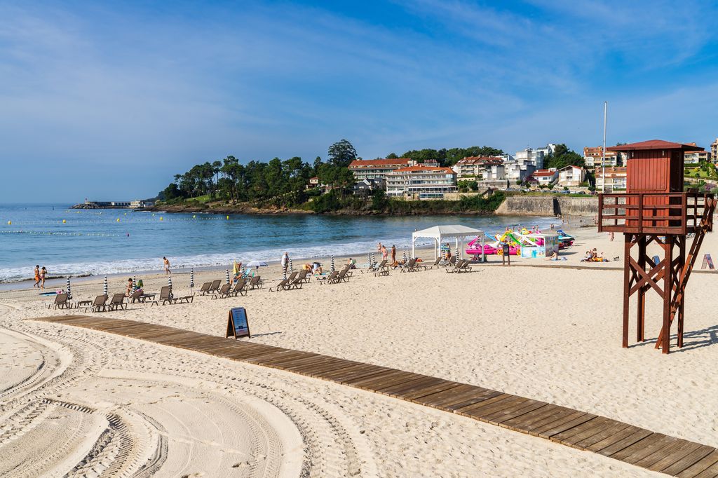 Playa de Silgar, Sanxenxo, Galicia, Pontevedra