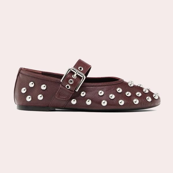 Bailarina hebilla tachas Massimo Dutti