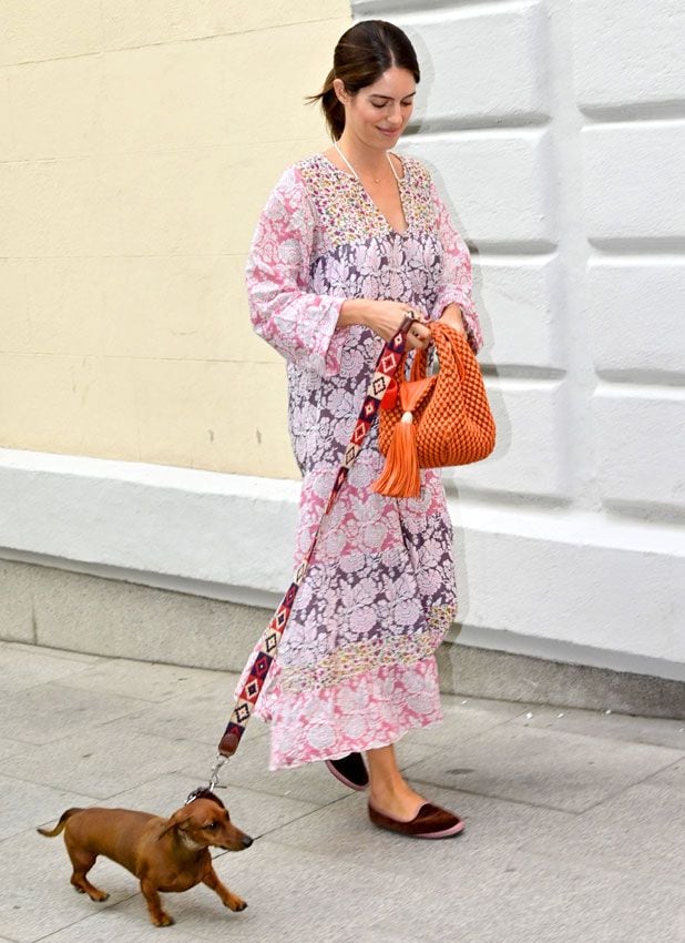 Sofía Palazuelo look premamá vestido