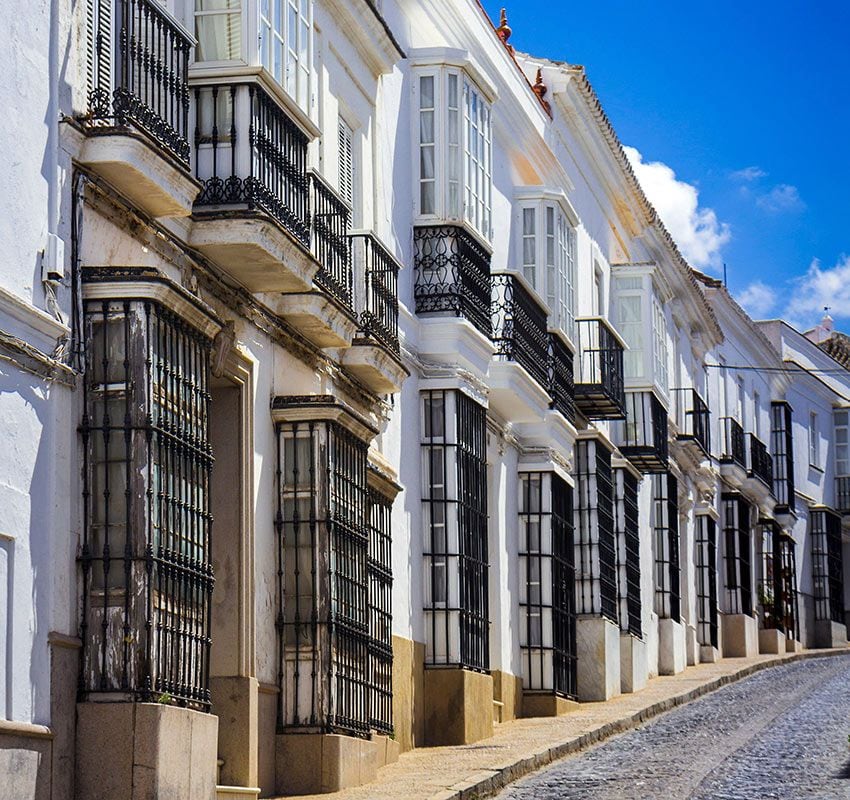 Calles de la bonita localidad de Medina Sidonia en Cádiz