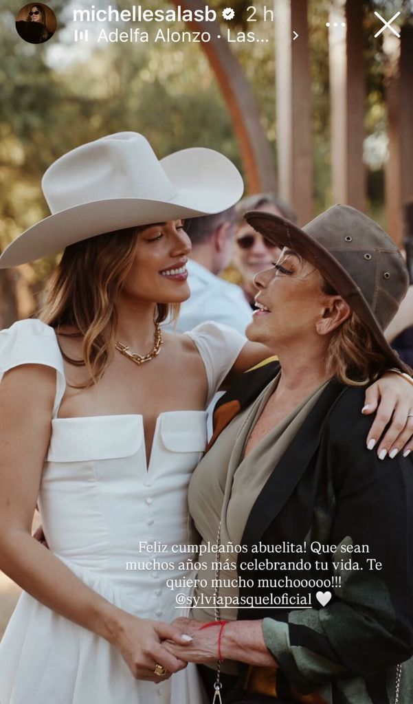 Michelle Salas y su abuela, Sylvia Pasquel
